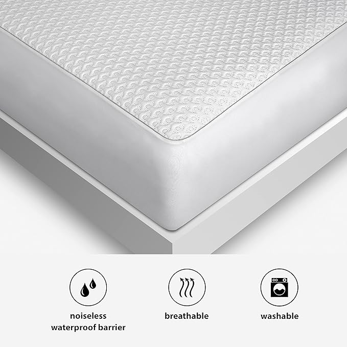 Bedgear Ver-Tex Cooling Split King Mattress Protector - Waterproof and Instant Cooling Mattress Cover for Bed - Deep Pockets and Adjustable Base Friendly - Hypoallergenic