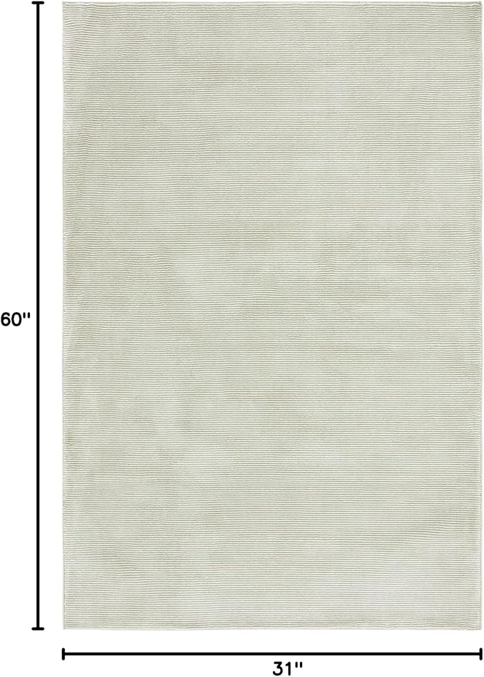 SAFAVIEH Revive Collection Accent Rug - 2'7" x 5', Sage, Non-Shedding & Easy Care, Ideal for High Traffic Areas in Living Room, Bedroom, Dining (REV102W-3)