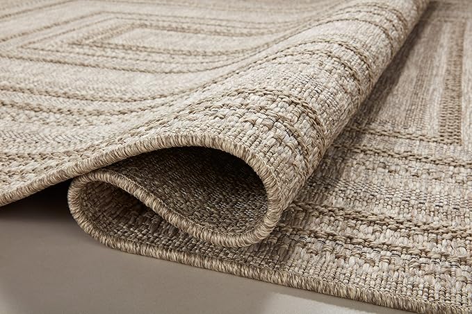 Loloi Dawn Collection Indoor/Outdoor DAW-01 Natural 3'-9" x 5'-9" Accent Rug