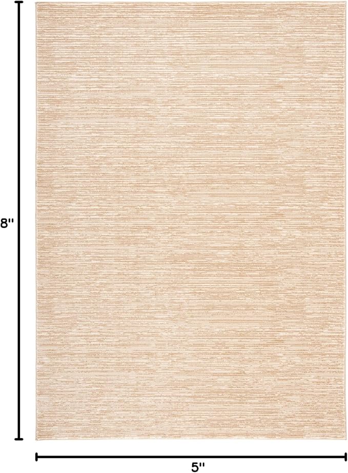 SAFAVIEH Vision Collection Area Rug - 5'1" x 7'6", Beige, Modern Ombre Design, Non-Shedding & Easy to Clean, Ideal for Living Room, Bedroom, Dining Space (VSN606H)