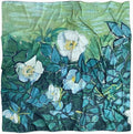 Artist Oil Painting Wraps 51"x51" Cashmere-Soft Art Pashmina Luxury Rolled Hem Women Large Travel Blanket Shawl