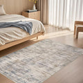 Area Rug for Living Room: 3x5 Washable Neutral Abstract Modern Soft Rugs Non Slip Indoor Floor Stain Resistant Carpet for Bedroom Dining Room Office Nursery - Brown