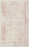SAFAVIEH Adirondack Collection Accent Rug - 2'6" x 4', Ivory & Rose, Distressed Vintage Floral Design, Non-Shedding & Easy to Clean, Ideal for Front Door, Kitchen, Entryway, Foyer (ADR109H)