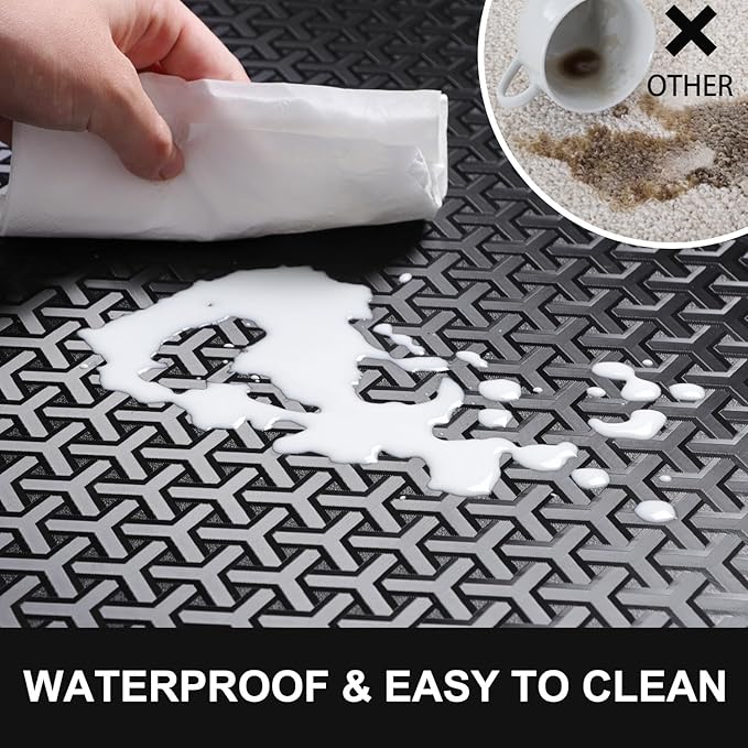 Office Chair Mat for Hard Floor, 60"x75" Large Durable Computer Chair Mat, Unique Y-Shaped Pattern Floor Protector Rug for Rolling Chairs, Anti-Slip Waterproof Desk Floor Mat for Work, Home, Gaming