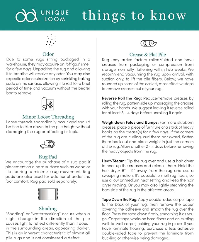 Unique Loom Solid Shag Collection Area Rug (6' 1" x 9' Rectangle, Turquoise)