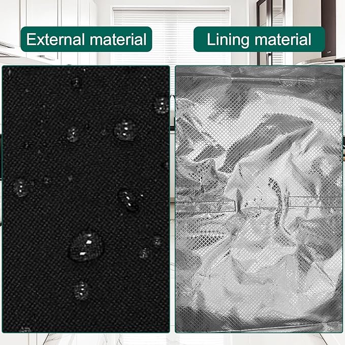 Heavy Duty Ninja Oven Cover for Double Stack XL DCT451/DCT651 & FlexDoor DCT402BK, Heat Resistant Dust Proof Protector, Waterproof Countertop Appliance Cover Fits 18.72"D x 17.34"W x 13.40"H