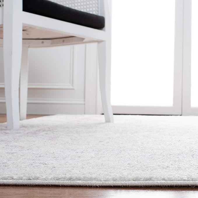 SAFAVIEH Area Rug 3x5 - Adirondack Collection - Ivory & Lavender, Distressed Vintage Floral Design, Non-Shedding & Easy to Clean, Ideal for Living Room, Bedroom, Dining Space (ADR109U)