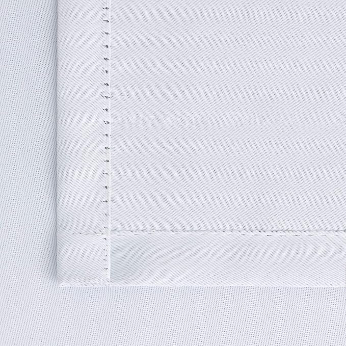 BGment Rod Pocket Room Darkening Curtains for Bedroom 63 Inches Long - Thermal Insulated Blackout Curtains for Living Room, 42 x 63 Inch, 2 Panels, Greyish White