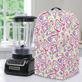 Psychedelic Abstract Coffee Machine Dust Cover Universal Design Compatible with Blender Juicer Food Processor Washable Oil Proof Food Processor Protective Cover with Top Handle