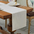 BALCONY & FALCON Velvet Table Runner 14"x95" Ivory Luxury Machine Washable Farmhouse Vintage Runner for Table Dining, Party, Wedding, Birthday, Easter, Thanksgiving & Christmas & Home Décor