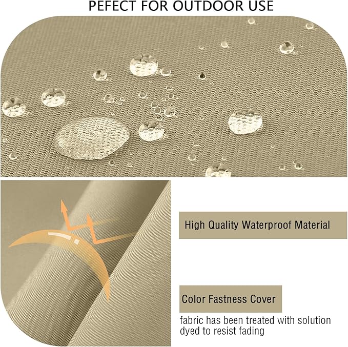 idee-home Outdoor Cushions for Patio Furniture, Outdoor Seat Cushion, Waterproof Couch Hampton Bay Deep Seat Replacement Chair Cushions for Garden Lawn Backyard Deck, 24 x 26