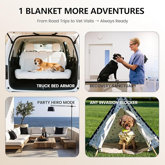 gogobunny 100% Double Sided Waterproof Dog Blanket Soft Pet Bed Cover Reversible Protect Furniture Couch Sofa Car for Puppy Cat (Dark Coffee/Light Coffee, 30x70 Inch (Pack of 1))