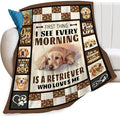 Golden Retriever Dog Print Blanket Best Dog Pet Animal Throw Blankets for Couch Sofa Stuff Decor Gifts Lightweight Soft Cozy Fleece Plush Warm Flannel Bedding for Lover Man Woman Teen Adults 40"x50"
