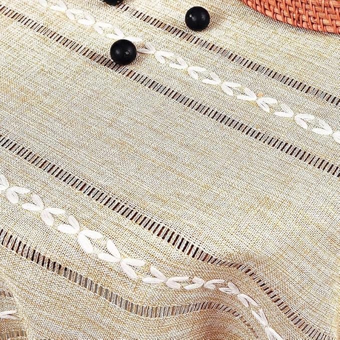 Bedside Table Cloth with Tassel Small Table Cover for Nightstand,Bedside Table TV Microwave (Coffee, 17.7 * 39.4inches)