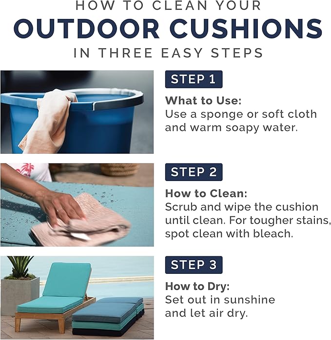 Arden Outdoor Midback Chair Cushion, 18 x 16.5, Moss Green Leala