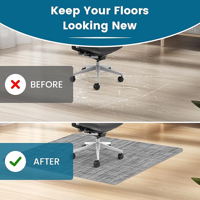 Warmstar Office Chair Mat for Hardwood Floor,Desk Chair Mat,Floor mat for Office Chair, 36" x 48"