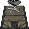 Office Chair Mat for Hardwood Floor&Tile Floor,36"X 48" Heavy Duty Desk Chair Mat for Hard Floors,Under Desk Rug for Rolling Computer Chair,Anti Slip,Low Pile Carpet Floor-Geo Black