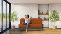Royal Sleep Products by The Futon Factory 6 inch Foam Futon Mattress - Solid Cinnamon Cover - Twin Size - CertiPUR Certified Foams - Made in USA - Replacement Mattress - (Frame not Included)
