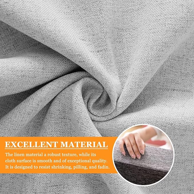 Couch Arm Rest Pillow, Linen Armrest Cushion, High Density Foam Armrest Cushion, Removable & Washable Rectangular Headboard Elbow Support for Armchair Sofa Bed,Blue-2pcs,7.9x7.9x19.7