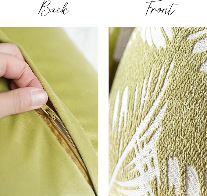 BlissBlush Green Boho Lumbar Throw Pillow Cover 14X36, Decorative Long Accent Body Lumbar Pillow for Bed, Farmhouse Woven Textured Lumbar Pillowcase for Couch (Cover ONLY)