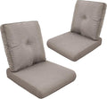 Patio Cushions for Outdoor Furniture - 22" x 25" x 4" UV Resistant Thick Foam Cushions Water Resistant Replacement Cushion for Outdoor Patio Furniture Chair/Sofa/Couch | Grey | 2-Pack |