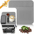 Top Mat for Ninja Luxe Cafe Espresso Machine ES601 ES701, Protects Top Surface, Anti-scratch, Easy to Clean, Heat Resistant, Non-Slip Silicone Coffee Machine Mat for Ninja Luxe Cafe Accessories, Gray