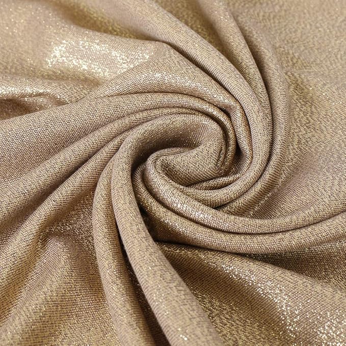 LMVERNA Women's Sparkling Metallic Soft Pashmina Shawls and Wraps Scarf in Solid Colors