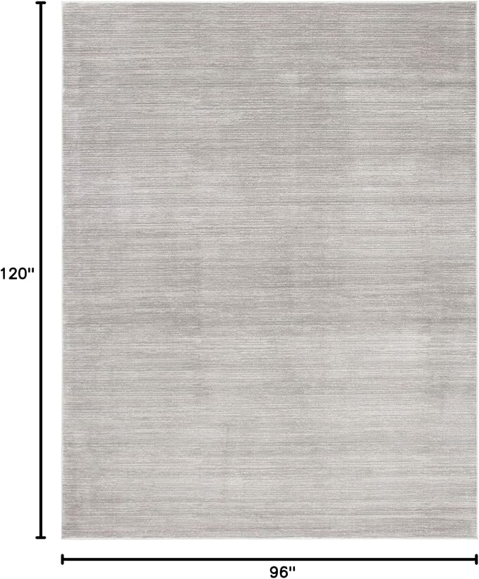 SAFAVIEH Area Rug 8x10 - Vision Collection - Large - Silver, Modern Ombre Design, Non-Shedding & Easy to Clean, Ideal for Living Room, Bedroom, Dining Space (VSN606G)