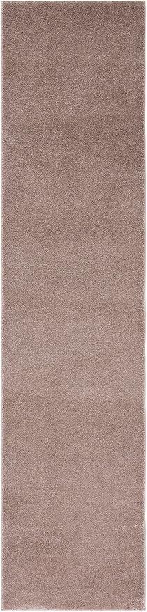 SAFAVIEH Plain and Solid Collection Runner Rug - 2'2" x 10', Taupe, Non-Shedding & Easy Care, Ideal for High Traffic Areas in Living Room, Bedroom (PNS320-4429)