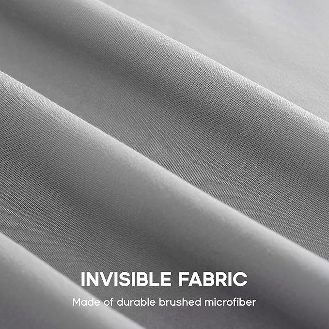 SONIVE King Bed Skirt,15" Drop Pleated Dust Ruffle,Classic Tailored Easy Fit Brushed Microfiber Skirts Hotel Quality Shrinkage & Fade Resistant Grey