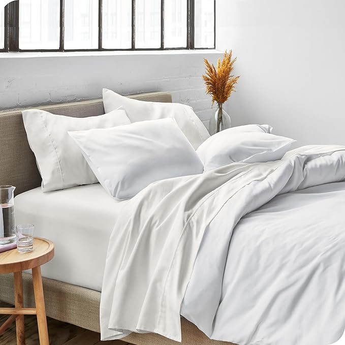 Bare Home King Sheet Set - Luxury 1800 Ultra-Soft Microfiber King Bed Sheets - Double Brushed - Deep Pockets - Easy Fit - 4 Piece Set - Bedding Sheets & Pillowcases (King, Cream)