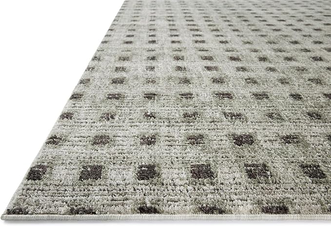 Loloi Jeremiah Brent Bleecker Collection BLE-06 Silver/Charcoal 5'-3" x 7'-6" Area Rug