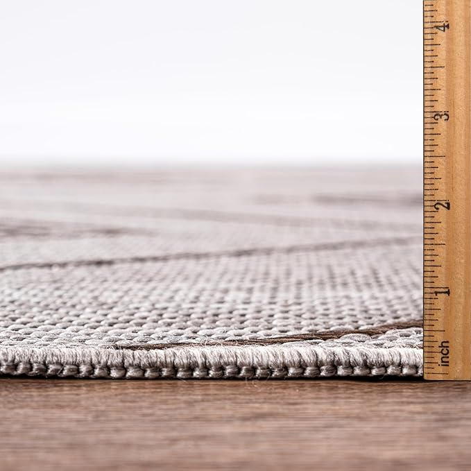 Keen Home Design Terrace Outdoor Runner Rug - 2x12 Washable Indoor/Outdoor Rug for Patio, Kitchen, Balcony, Beach, Garden, Deck and Porch, Size: 2'2"x11'10"