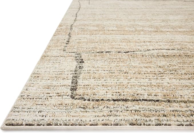 Loloi Jeremiah Brent Bleecker Collection BLE-05 Natural/Charcoal 2'-7" x 10'-0" Runner Rug