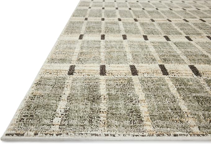 Loloi Jeremiah Brent Bleecker Collection BLE-04 Sage/Granite 4'-0" x 6'-0" Accent Rug
