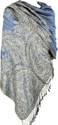 Achillea Big Paisley Pashmina Shawl Wrap for Women – Elegant Scarf for Weddings, Evening Dresses, Festivals & Daily Wear