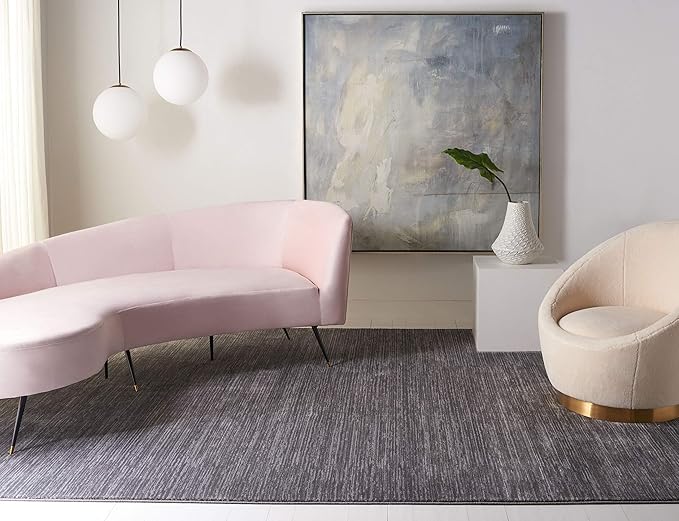 SAFAVIEH Area Rug 8x10 - Vision Collection - Large - Grey, Modern Ombre Design, Non-Shedding & Easy to Clean, Ideal for Living Room, Bedroom, Dining Space (VSN606D)