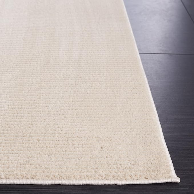 SAFAVIEH Revive Collection Accent Rug - 4' x 6', Ivory, Solid Design, Non-Shedding & Easy Care, Ideal for High Traffic Areas in Entryway, Living Room, Bedroom (REV102A)