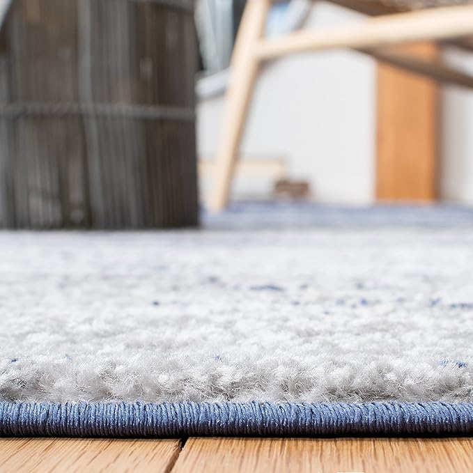 SAFAVIEH Adirondack Collection Runner Rug - 2'6" x 14', Navy & Grey, Modern Ombre Design, Non Shedding & Easy to Clean, Ideal for Hallway, Foyer, Kitchen, Entryway, Bedroom (ADR113E)