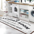 Zoke Laundry Room Rug Runner Stylish Non-Slip Laundry Room Mat 20"x59", Versatile, Waterproof Runner for Laundry, Kitchen, and Bathroom, Mudroom Decor and Farmhouse Charm