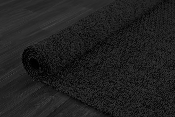 Easy Jute Rug 9x12 Indoor Outdoor Natural Rugs Solid Fiber Rug Woven Area Rug Boho Easy Clean Inside Carpet for Living Room Bedroom Dining Room Hallway or Outdoor Patio Porch (9 X 12 Dark Grey)