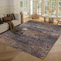 RUGSURE Washable Area Rug - 1/6 Thick - Stain & Water Resistant Non-Slip - Resistant Rug for Living Room, Bedroom, Nursery, Pet & Child Friendly, Vintage Charm Area Rugs (Rust, 5' x 7')