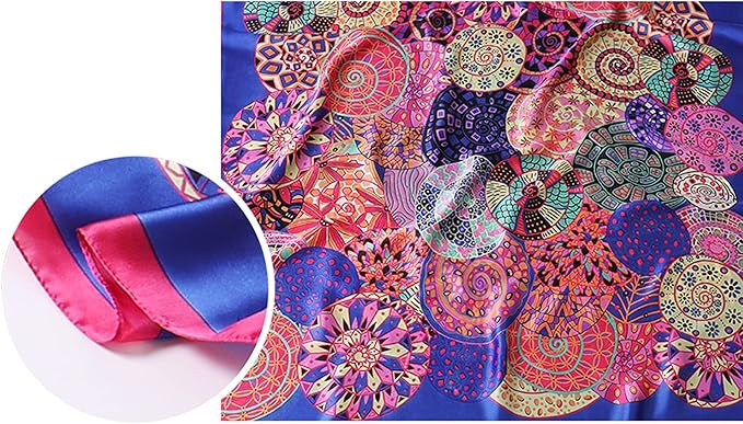 Fashion Scarves Scarf 100% Silk Feeling Scarf Silk Like Scarves Long Lightweight Sunscreen Shawls for Women