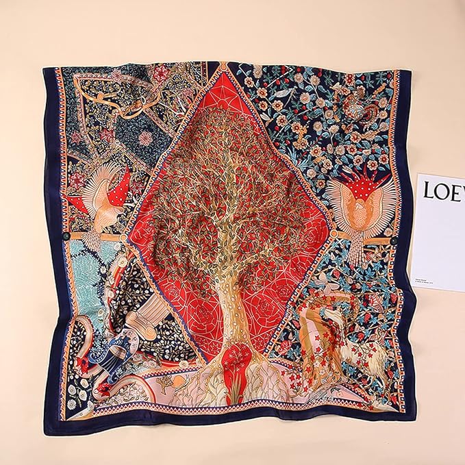 Fashion Scarves Scarf 100% Silk Feeling Scarf Silk Like Scarves Long Lightweight Sunscreen Shawls for Women