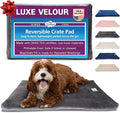 Pet Dreams Dog Crate Pad - Washable Kennel Mat, Crate Pads for Dog Cages, Non-Toxic, Flat Indoor Cat Bed, Fits iCrate 18, 24, 30, 36, 42, 48 Inches (Grey, Medium, 30")