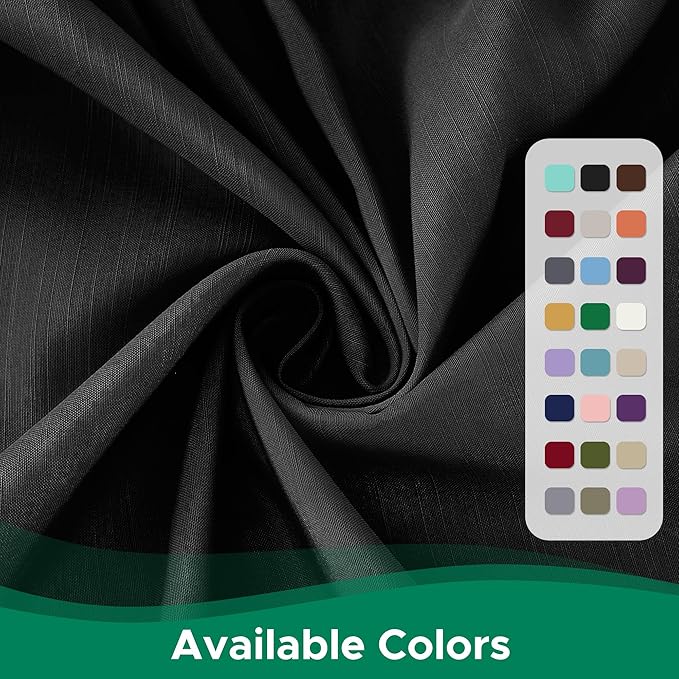 Biscaynebay Wrap Around Bed Skirts for Full & Full XL Beds 21" Drop, Black Adjustable Elastic Dust Ruffles Easy Fit Wrinkle Resistant Silky Luxurious Fabric Machine Washable