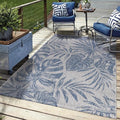 Keen Home Design Terrace Outdoor Area Rug - 5x8 Washable Indoor/Outdoor Rug for Patio, Kitchen, Balcony, Beach, Garden, Deck and Porch, Size: 5'3"x7'7"