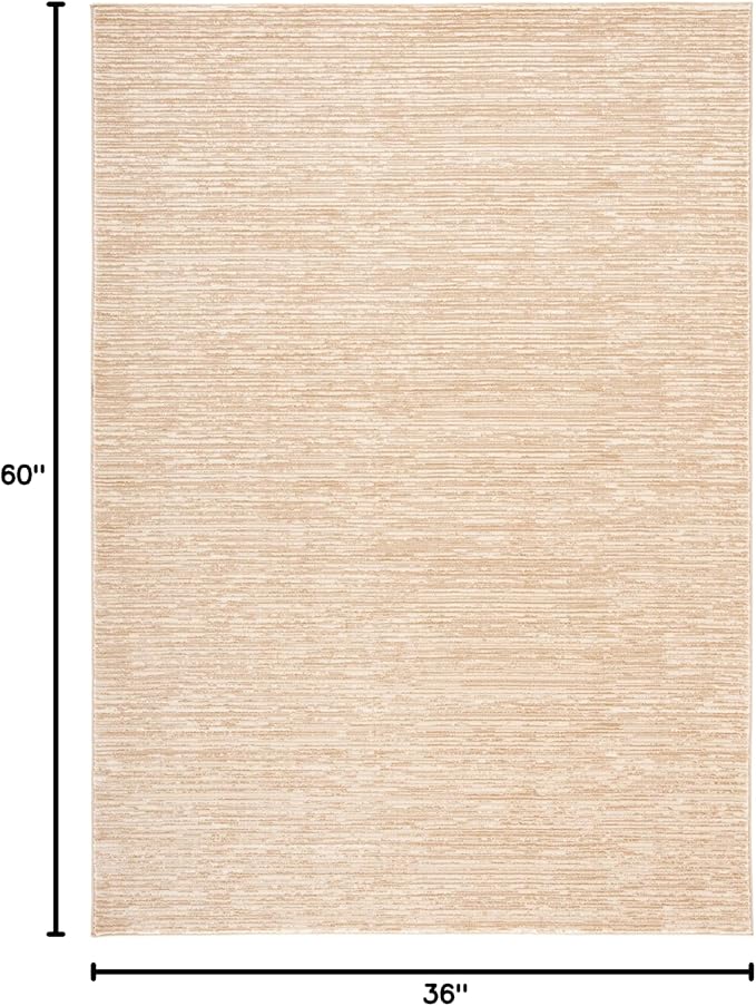 SAFAVIEH Area Rug 3x5 - Vision Collection - Beige, Modern Ombre Design, Non-Shedding & Easy to Clean, Ideal for Foyer, Entryway, Bedroom, Accent Space (VSN606H)