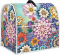Kitchen Stand Mixer Covers Boho Mandala Flower Mixer Cover Dust Cover Washable Kitchen Appliance Cover for 6-8 Quart Mixers, Keep Your Kitchen Clean