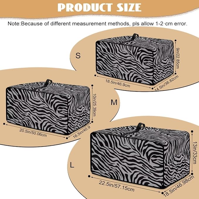 Grey Zebra Print Microwave Oven Dust Cover Dust-Proof Waterproof Microwave Toaster Oven Cover Easy to Clean Kitchen Machine Covers Case Protections Protector, S